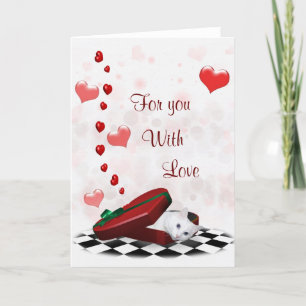 Cat Valentine box Holiday Card
