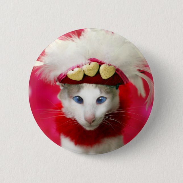 Cat Valentine Button (Front)