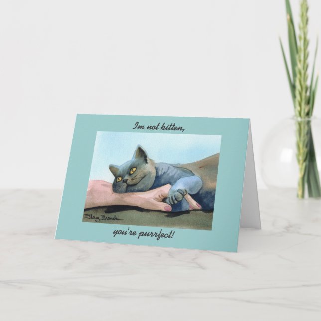 Cat Valentine card (Front)