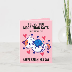 Cat Valentines day Card