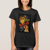 Cat Vampire Classic Horror Movie Funny Graphic Shi