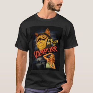 Cat Vampire Clic Horror Movie Funny Graphic Shirt 