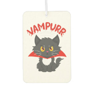 Cat Vampire Halloween Car Air Freshener