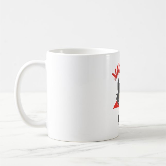 Cat Vampire Halloween Coffee Mug (Left)