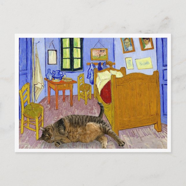 Cat Van Gough Postcard (Front)