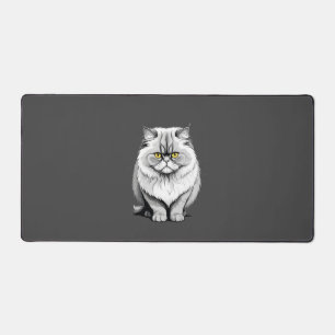 Cat Vector Graphic Art Portrait Animal Spirit Love Desk Mat