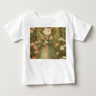 Cat - Victorian Cat Lady Rosewood Baby T-Shirt
