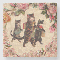Cat Vintage Pretty Antique Kittens