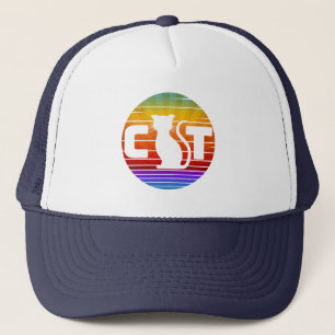 CAT VINTAGE SUNSET TRUCKER HAT