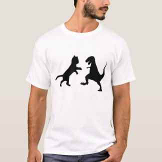Cat vs T-rex T-Shirt