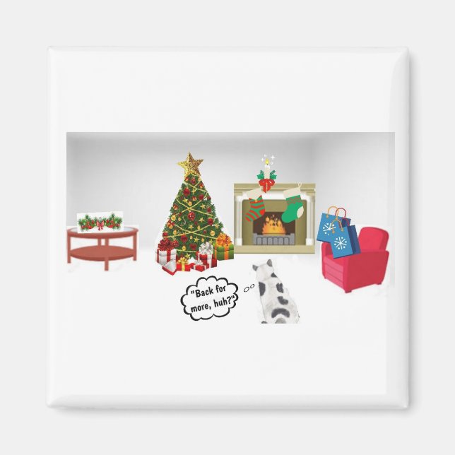 Cat vs. Tree Magnet (Front)