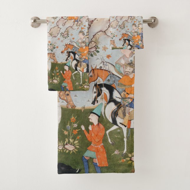 cat walk  bath towel set (Insitu)