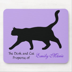 Cat Walk Silhouette: Desk of Mouse Mat
