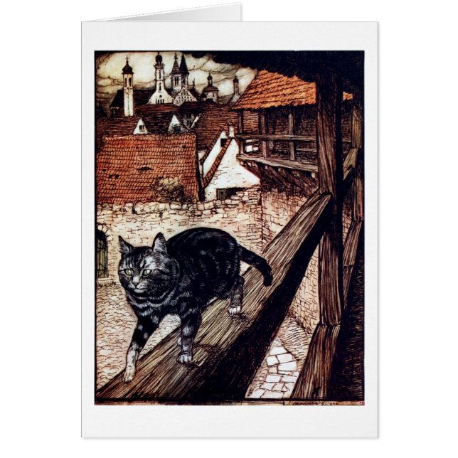 Cat walking on a railing (Front)