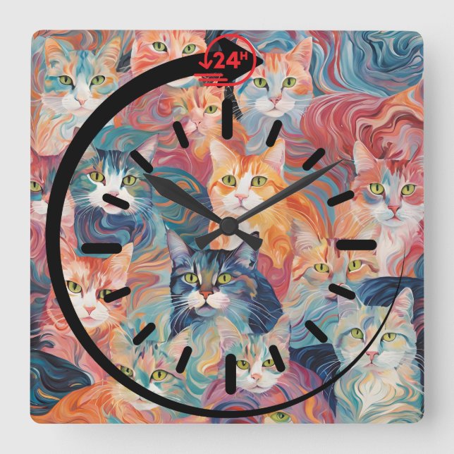 Cat Wall Clock (Front)