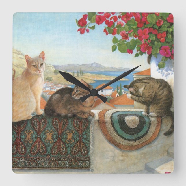 CAT WALL CLOCK (Front)