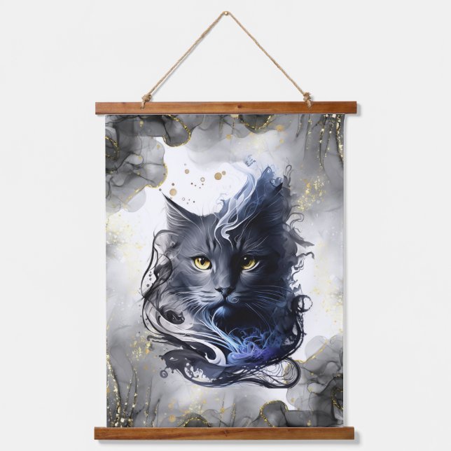 cat wall decor elegant  hanging tapestry (Front)