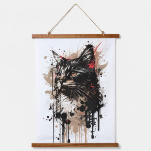 cat wall hanging tapestry kitty