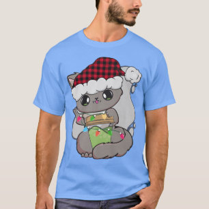 Cat Warabi Mochi Drink Anime Kawaii Meow Christmas T-Shirt