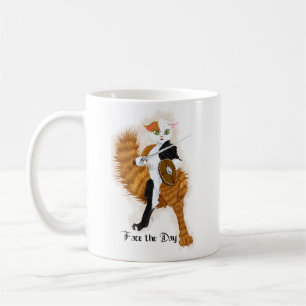 Cat Warrior Calico Grimalkin Coffee Mug