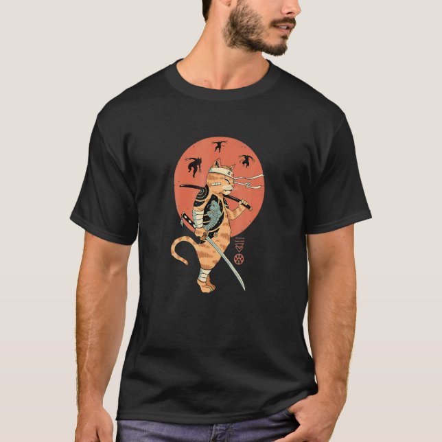 Cat Warrior He Last Fight T-Shirt (Front)