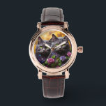 Cat watch for Cat lover<br><div class="desc">Add a touch of feline charm to your everyday style with this beautifully illustrated cat-themed watch. Whether you're a devoted cat lover or looking for the purrfect gift, this unique timepiece blends function and personality. Featuring adorable cat art, it's ideal for casual wear, collecting, or gifting to someone who simply...</div>