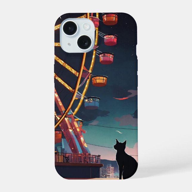 cat watching iPhone 15 case (Back)