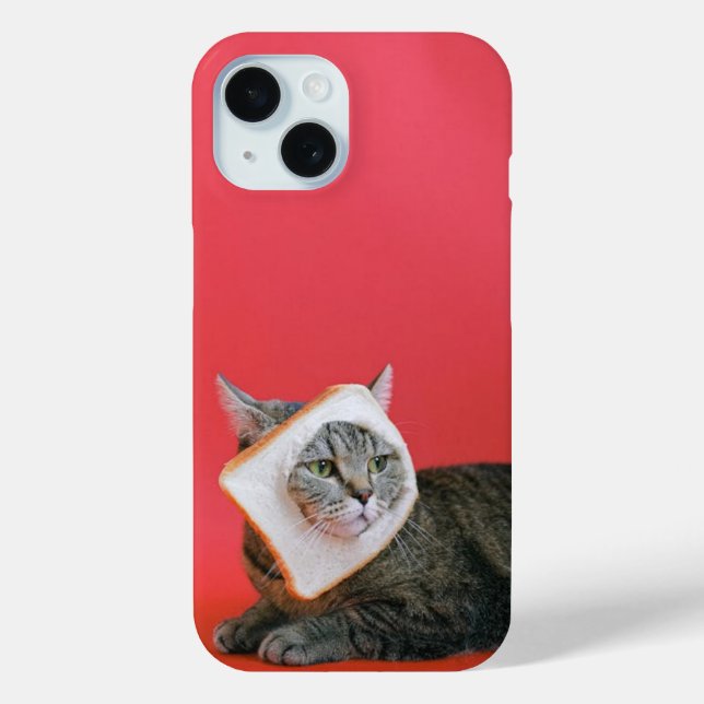 Cat wearing a bread hat Case-Mate iPhone case (Back)