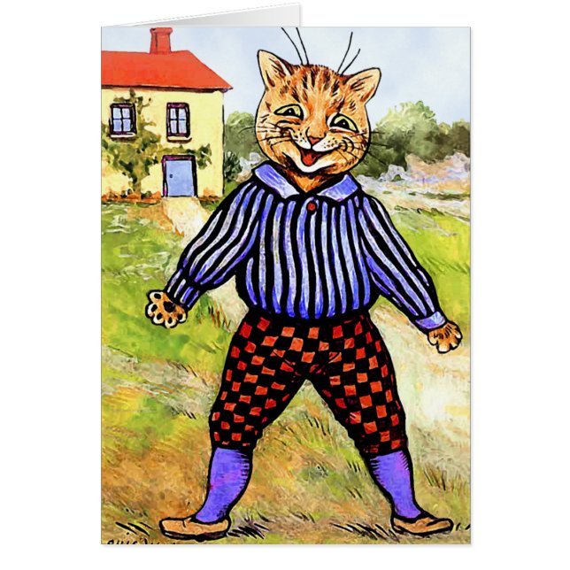 Cat Wearing Breeches by Louis Wain (Front)