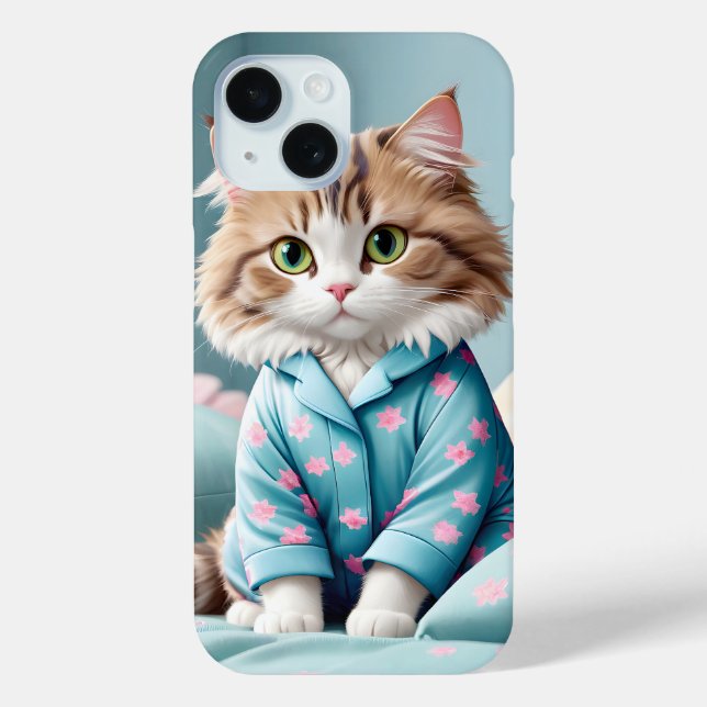 Cat Wearing Pyjamas Case-Mate iPhone Case (Back)