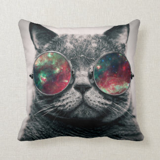 cat wearing sunglasses cushion