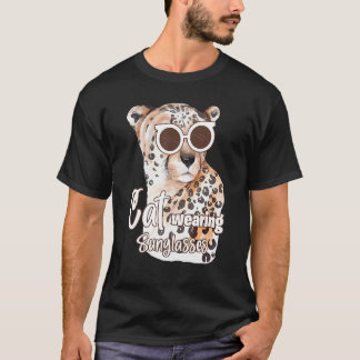 Cat Wearing Sunglasses Leopard Cat  1 T-Shirt