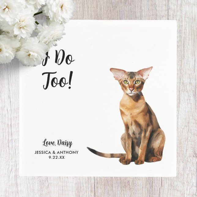 Cat Wedding Cocktail Napkin (Creator Uploaded)
