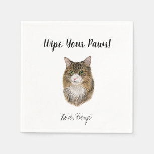 Cat Wedding Cocktail Napkins