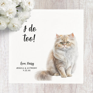 Cat Wedding Cocktail Napkins