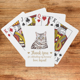Cat Wedding Favor Playing Cards