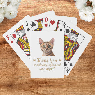 Cat Wedding Favour Playing Cards