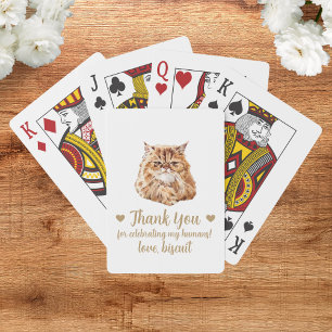 Cat Wedding Favour Playing Cards