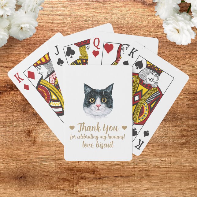Cat Wedding Favour Playing Cards (Creator Uploaded)