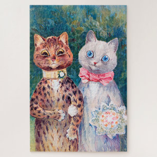 Cat Wedding, Marriage, Bride, Louis Wain Jigsaw Puzzle