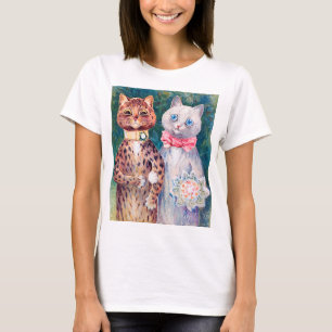 Cat Wedding, Marriage, Bride, Louis Wain T-Shirt