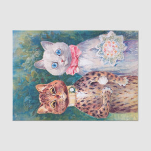 Cat Wedding, Marriage, Bride, Louis Wain Tissue Paper