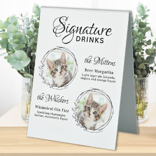 Cat Wedding Signature Drinks 2 Pet Photo Bar 