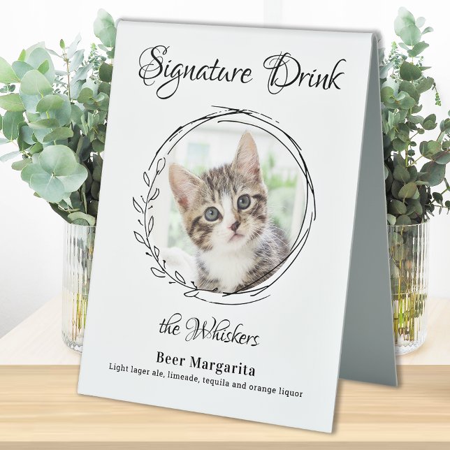 Cat Wedding Signature Drinks Pet Photo Bar  (Creator Uploaded)