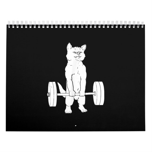 Cat Weightlifting And Gym Calendar (Cover)