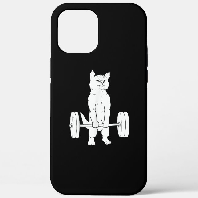 Cat Weightlifting And Gym Case-Mate iPhone Case (Back)