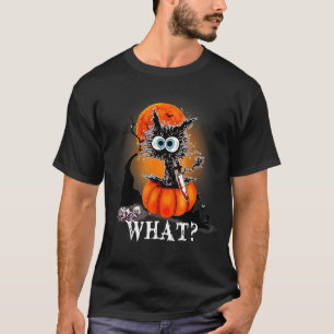 Cat What Black Cat Cat With Knife T-Shirt