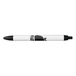 Cat What_ Funny Black Cat  Black Ink Pen