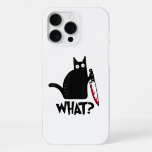 Cat What_ Funny Black Cat  iPhone 16 Pro Max Case