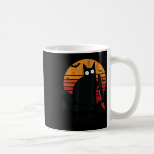 Cat What_ Funny Black Cat Murderous Cat With Knife Coffee Mug